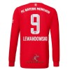 Officiële Voetbalshirt FC Bayern München Lewandowski 9 Thuis 2022-23 Lange Mouw - Heren